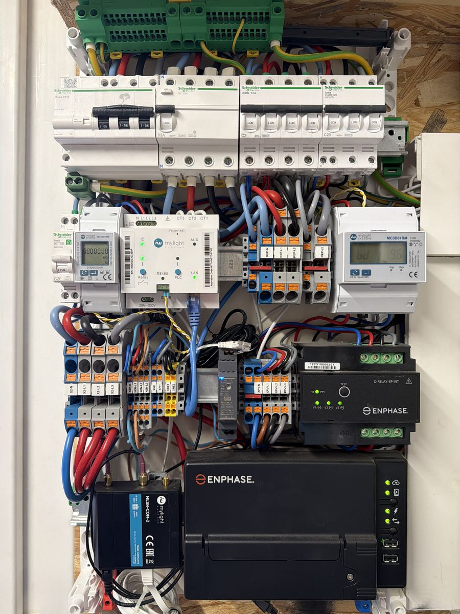 Tableau électrique solaire avec passerelle Enphase